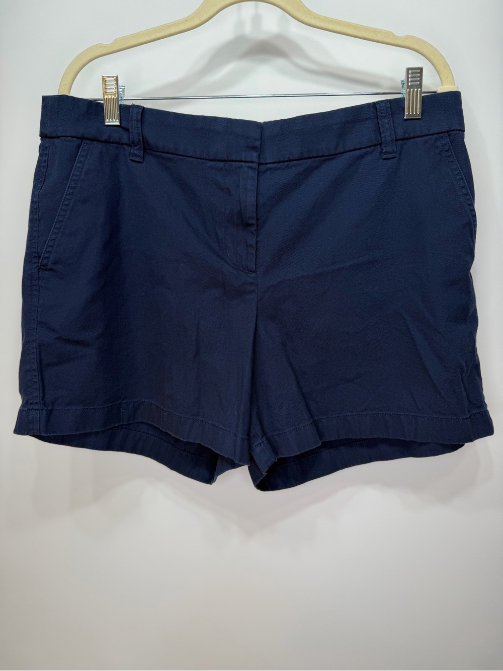 J. Crew Factory Navy Cotton Shorts - Picture 2 of 9